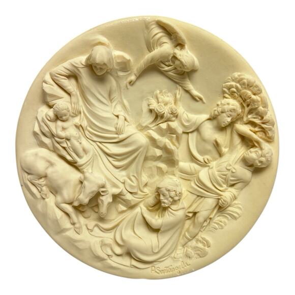 Bradford Exchange Studio Other - La Nativita Alberto Santangela Alabaster Plate Le Porte Del Ghiberti No. BA8801